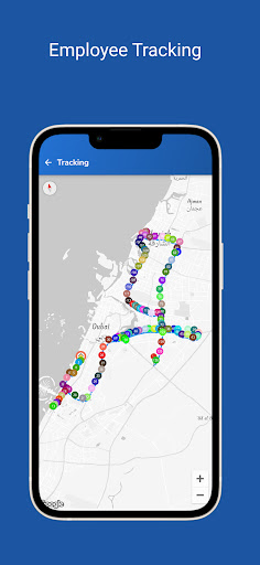 Screenshot of Employee Location tracking App