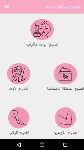 تفتيح المناطق الداكنة ركب-مرفق-رقبة-مناطق حساسة