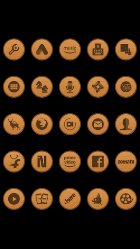 Wooden Radial Icons