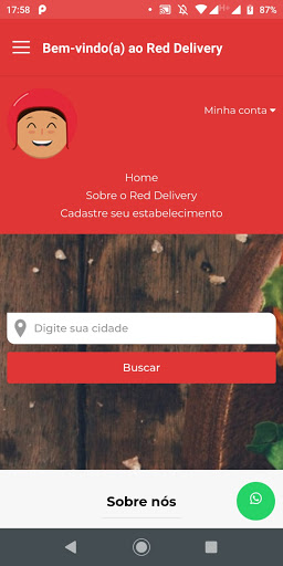 Android application RED Delivery screenshort