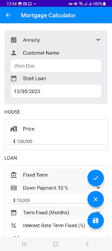 Loan Calculator Screen 2