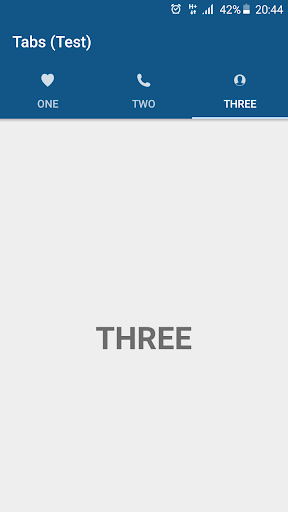 Android application Tabs screenshort