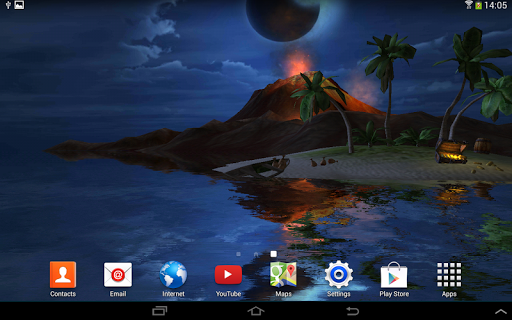 3D Volcano Live Wallpaper