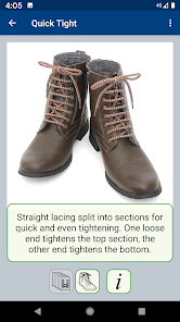 Screenshot 5 Ian's Lace and Tie Shoes Guide android