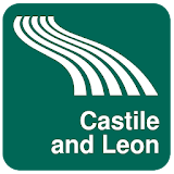 Castile and Leon Map offline icon