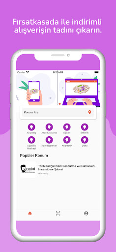 Android application Fırsatkasada screenshort