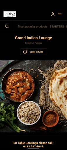Android application Grand Indian Lounge screenshort