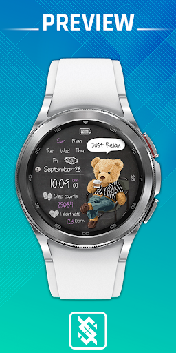 Android application BFF6-Blackboard Art Bear Relax screenshort