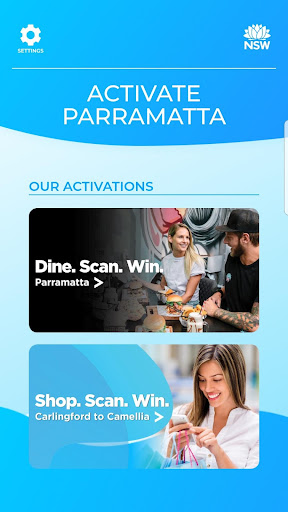 Android application Activate Parramatta screenshort