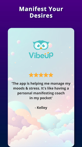 Android application VibeUp: Manifest & Mindfulness screenshort