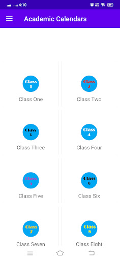 Android application Taleemi Calendars Academic Cal screenshort