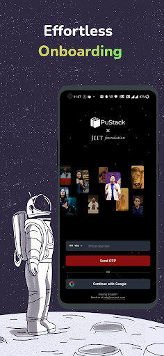 Android application PuStack Gives screenshort