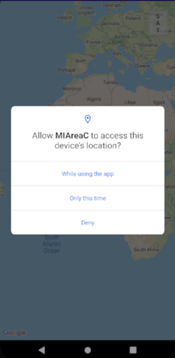 Android application MI Area C screenshort