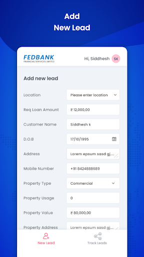 Fedfina Business Connect Screen 2