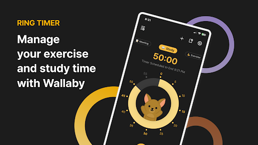 Android application Ring Timer-Study Pomodoro App screenshort