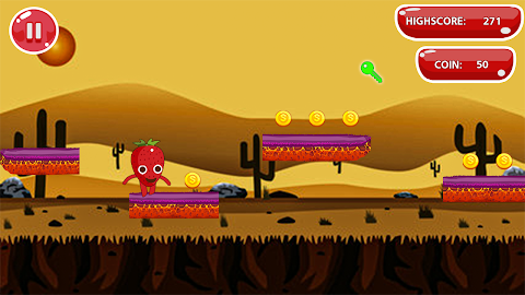 ゆるいフルーツの楽しいアクションゲームのおすすめ画像3