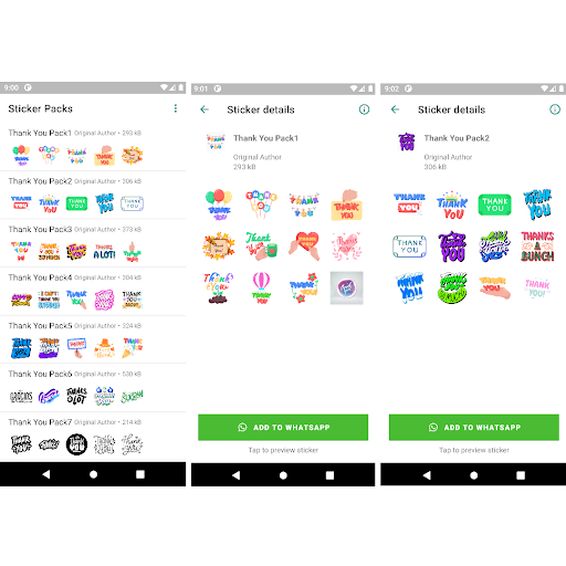 Thank You Stickers Pro