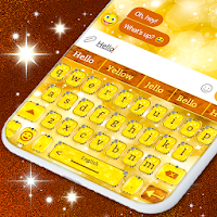 Golden Shine Keyboard  Bright Gold Free Themes