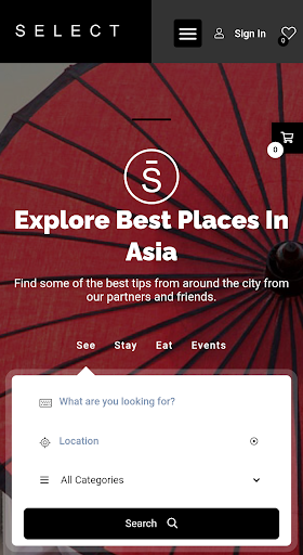 Android application The Select Club screenshort