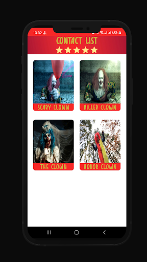 chat killer clown & video call Screen 2