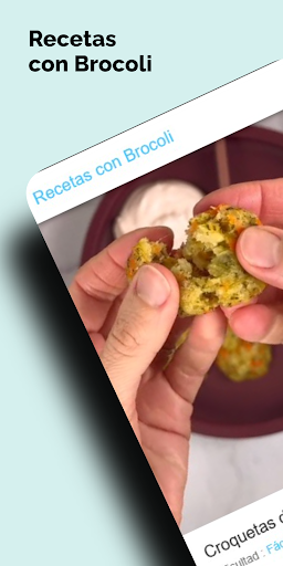 Android application Recetas con Brocoli screenshort