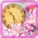 Cover Image of Download Pink Lilies Clock  APK