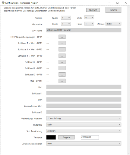 Android application knXpresso HTTP Request Plug-in screenshort
