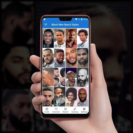 Android application Black Men Beard Styles screenshort