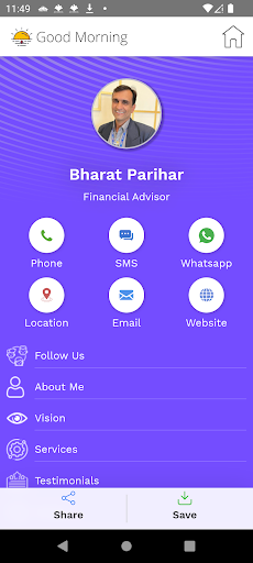 Android application Bharat Parihar screenshort