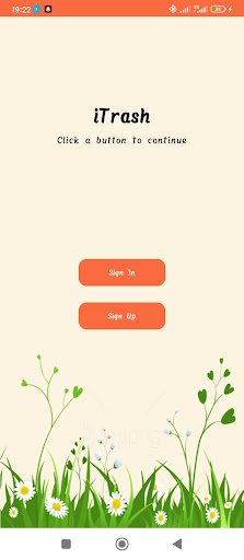 Android application iTrash-Smart waste Management screenshort