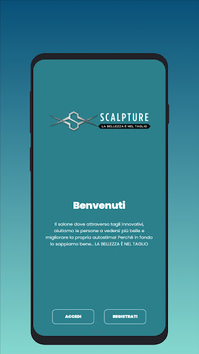 Android application Scalpture Parrucchieri screenshort