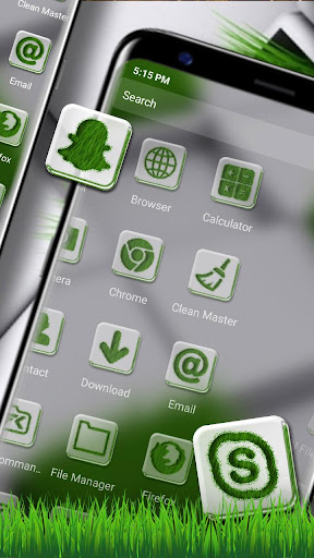 Grass Lawn 3D Tiles Theme Screen 3