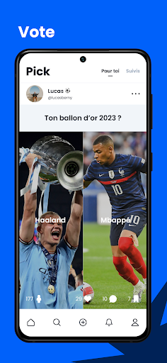 Android application Pick - Social Network screenshort