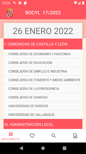 BOCYL Boletín Oficial de CyL Screen 2