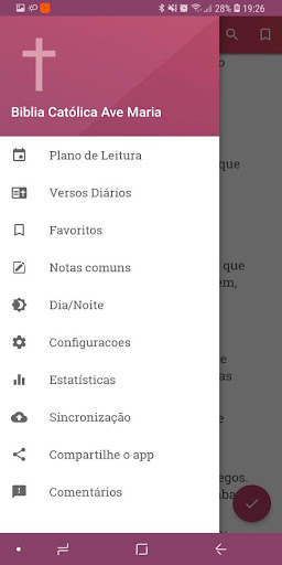 Android application Bíblia em Português Ave Maria screenshort