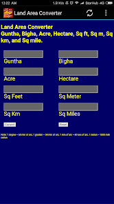Land measurement converter outlet