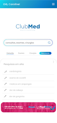 ClubMed Saúde Screen 2