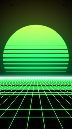 Screenshot of Retrowave Live Wallpapers