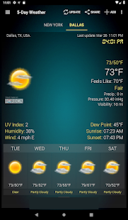 Wetter & Uhr Widget Screenshot