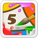 Kids Coloring and Math icon