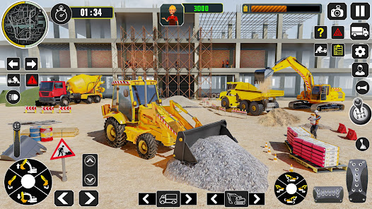 Captura de Pantalla 14 excavadora construcción sim 3d android
