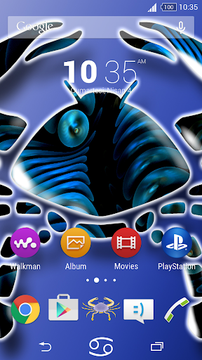 Android application For Xperia Theme Cancer screenshort