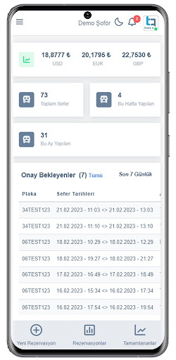 ToursApp Driver Screen 2