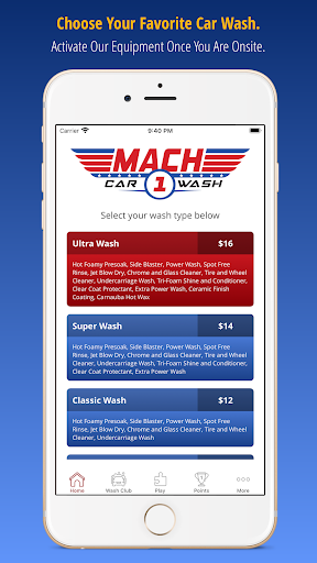 Mach 1 Car Wash Screen 2