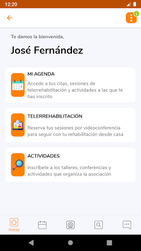 Android application Terapia para párkinson screenshort