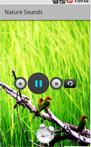 Android application The relaxing sounds of nature screenshort