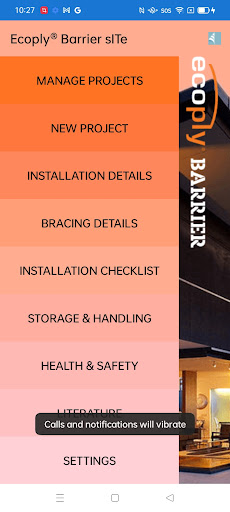Android application Ecoply Barrier screenshort