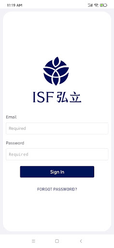 Android application ISF Mobile App screenshort