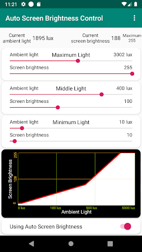 Auto Screen Brightness Screen 3