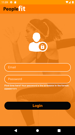 Android application People Fit screenshort